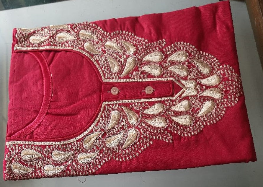 Nighty in PV Cotton Free Size= Bust48", Len-55" Superb white embrodered night long  gown